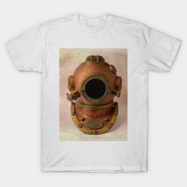 Copper Deep Sea Diving Helmet T-Shirt by photogarry